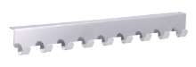 Afbeeldingen van Siro Deurkapstok metaal - met 9 haken boorafstand 336mm/L 366mm/H 32mm/B 41mm chroom glanzend 