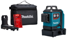 Afbeeldingen van Makita Zelfnivellerende kruislijnlaser SK700D -  rode laser 12V-Max - Zonder accu's en lader in doos