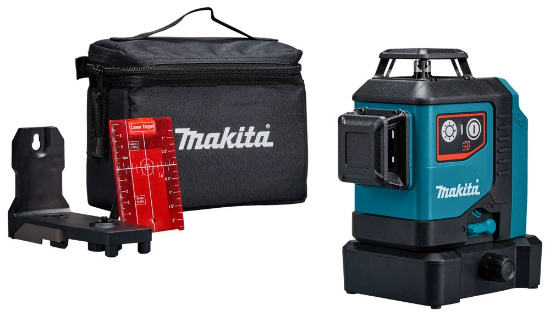 Afbeeldingen van Makita Zelfnivellerende kruislijnlaser SK700D -  rode laser 12V-Max - Zonder accu's en lader in doos
