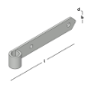 Afbeeldingen van GB Heng met puntvoor pen Ø18 200x30x4mm Elektrolytisch Verzinkt 
