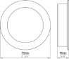 Afbeeldingen van Siro Schelpgreep metaal - L 70mm/H 16mm/B 70mm RVS 