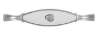 Afbeeldingen van Siro Meubelgreep metaal - boorafstand 96mm/L 106mm/H 26mm/B 20mm chroom glanzend/wit 