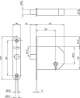 Afbeeldingen van Lips kast slot klavier 2084/4 doorn 50mm gelakt