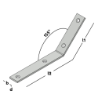 Afbeeldingen van GB Neusijzer schuin135° 100x150mm 25x4mm Zink-Magnesium