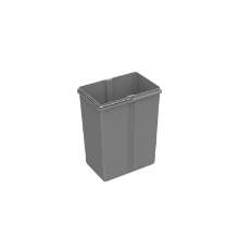 Afbeeldingen van Hettich Emmer 8 l, kunststof, grijs, B x T x H 225 x 152 x 295 mm, voor afvalsysteem Bin.it Trio II