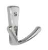 Afbeeldingen van Siro Kapstokhaak metaal - boorafstand 25mm/L 71mm/H 40mm/B 76mm - chroom glanzend 