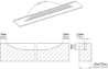 Afbeeldingen van Siro Handgreep metaal - L 1195mm/H 43mm/B 13mm RVS effect 