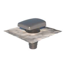 Afbeeldingen van Ubbink rioolontluchtingspan RVT 200 Universeel - Ø160mm - kunststof grijs