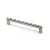 Afbeeldingen van Hettich Greep Vieste, boorafstand 160, L 184 mm, H 30 mm, ø 12 mm, roestvrij staal finish geborsteld