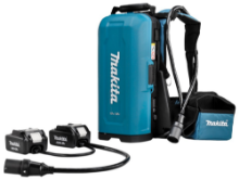 Afbeeldingen van Makita Ruggedragen accustation - 2x 18V adapters - zonder accu's - in doos