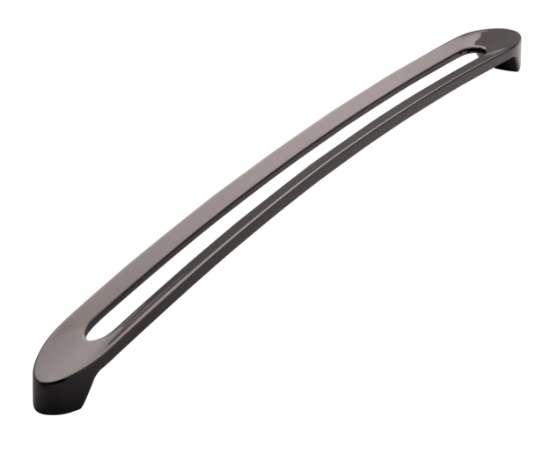 Afbeeldingen van Siro Meubelgreep metaal - boorafstand 320mm/L 340mm/H 29mm/B 25mm zwart chroom glanzend 