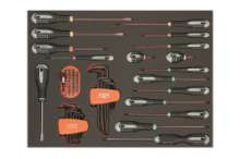 Afbeeldingen van Bahco foam 3/3 Schroevendraaiers Gleuf, Ph en bits 58 delig