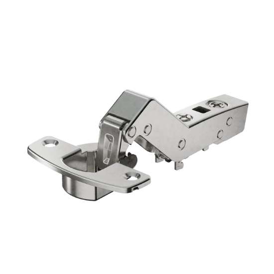 Afbeeldingen van Hettich Sensys hoekscharnier W30 zonder geïntegreerde demping (Sensys 8639 W30), vernikkeld, inliggend, openingshoek 95°, TH-boorbeeld 52 x 5,5 mm, voor schroefbevestiging (-)