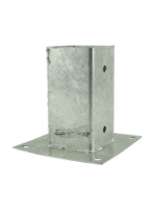 Afbeeldingen van GB paalhouder met plaat - 71x71x150x2mm - thermisch verzinkt