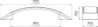 Afbeeldingen van Siro Meubelgreep metaal - boorafstand 96mm/L 137mm/H 26mm/B 30mm RVS effect/wit 