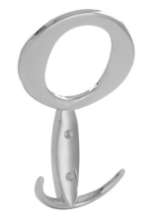 Afbeeldingen van Siro Kapstokhaak metaal - boorafstand 32mm/L 147mm/H 43mm/B 94mm - chroom glanzend 
