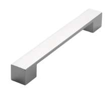 Afbeeldingen van Siro Meubelgreep metaal - boorafstand 160/192mm/L 205mm/H 25mm/B 25mm chroom glanzend 