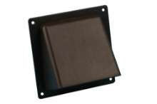 Afbeeldingen van Overdrukrooster pvc 16x16cm       bruin