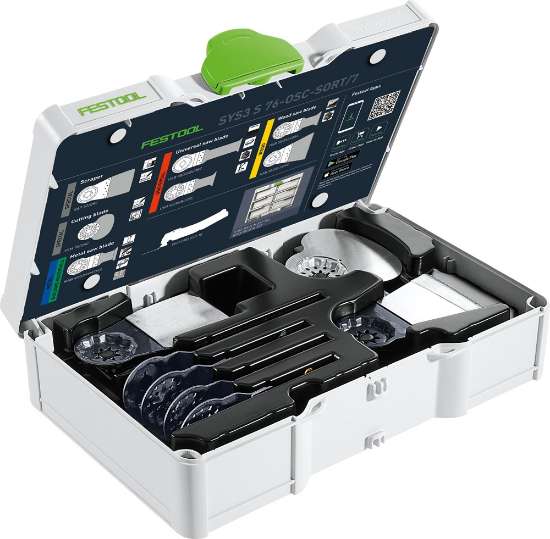 Afbeeldingen van Festool Zaagbladset Osc SYS3 S 76-OSC-SORT/7