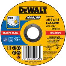 Afbeeldingen van DeWALT Doorslijpschijf inox DT43905
