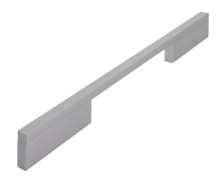 Afbeeldingen van Siro Meubelgreep metaal - boorafstand 160/256mm/L 284mm/H 29mm/B 10mm mat aluminium 