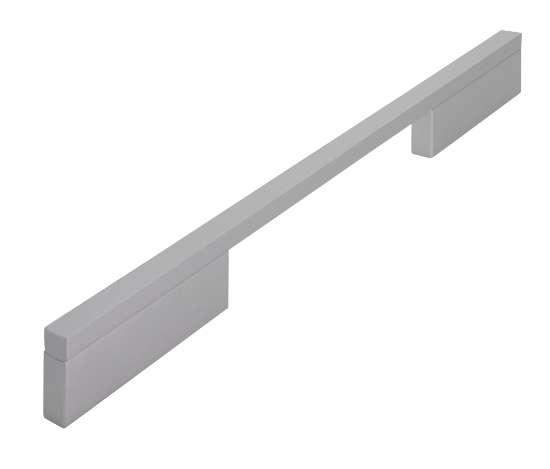 Afbeeldingen van Siro Meubelgreep metaal - boorafstand 160/256mm/L 284mm/H 29mm/B 10mm mat aluminium 