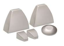 Afbeeldingen van Dorma eindkappen-Set TS90-Impulse Zilver