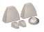 Afbeeldingen van Dorma eindkappen-Set TS90-Impulse Zilver