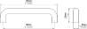 Afbeeldingen van Siro Meubelgreep kunststof - boorafstand 96mm/L 106mm/H 28mm/B 10mm - wit 