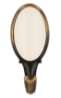 Afbeeldingen van Siro Kapstokhaak metaal - boorafstand 24mm/L 77mm/H 29mm/B 34mm antiek messing/ beige 