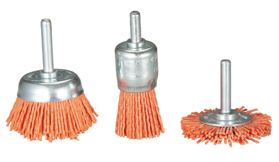 Afbeeldingen van Makita Borstelset nylon ruw 3dlg D-70742