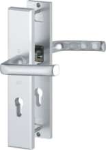 Afbeeldingen van Hoppe Inbraakwerend deurkrukgarnituur aluminium London 113/2235/2214 - Deurdikte 56mm PC72 - F1