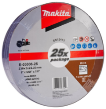 Afbeeldingen van Makita Doorslijpschijf - 230x22.23x2mm - 25 stuks  RVS