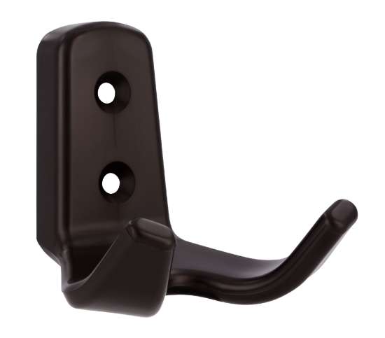 Afbeeldingen van Siro Kapstokhaak kunststof - boorafstand 20mm/L 62mm/H 62mm/B 57mm - bruin 