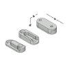 Afbeeldingen van GB blinde houtverbinding - 40x17x10mm 25x60mm - aluminium