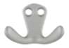 Afbeeldingen van Siro Kapstokhaak metaal - boorafstand 8mm/L 33mm/H 22mm/B 44mm - aluminium 