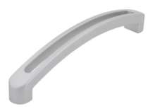 Afbeeldingen van Siro Meubelgreep kunststof - boorafstand 128mm/L 142,2mm/H 27mm/B 14mm - aluminium 