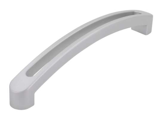 Afbeeldingen van Siro Meubelgreep kunststof - boorafstand 128mm/L 142,2mm/H 27mm/B 14mm - aluminium 