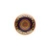 Afbeeldingen van Siro Meubelknop keramisch - L 31mm/H 28mm/B 31mm oranje/mandala 