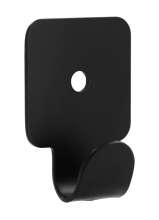 Afbeeldingen van Siro Kapstokhaak metaal - L 41mm/H 15mm/B 30mm mat zwart 