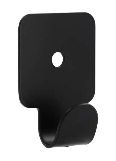 Afbeeldingen van Siro Kapstokhaak metaal - L 41mm/H 15mm/B 30mm mat zwart 