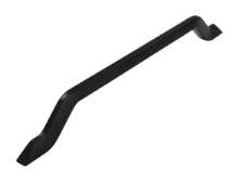Afbeeldingen van Siro Meubelgreep metaal - boorafstand 224mm/L 250mm/H 32mm/B 9mm mat zwart 