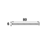 Afbeeldingen van Ami set a 3 schroeven - Deurdikte 72 - Ral 9005