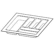 Afbeeldingen van Hettich OrgaTray 440, zilver, 441 - 520 / 351 - 400