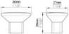 Afbeeldingen van Siro Meubelknop metaal - L 38mm/H 26mm/B 27mm chroom mat 