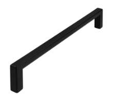 Afbeeldingen van Siro Meubelgreep metaal - boorafstand 160mm/L 168mm/H 28mm/B 8mm mat zwart 