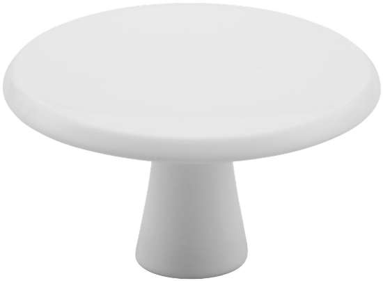 Afbeeldingen van Hermeta Knop Rond 40mm + Bout M4 3753-79E Wit