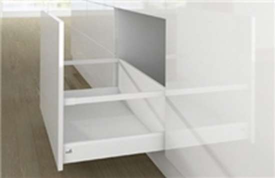 Afbeeldingen van Frontlade Set met Reling H282/94 L300 Wit