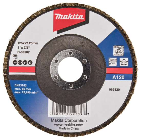 Afbeeldingen van Makita Lamellenschijf D-63507-10 - Ø125mm - A120 