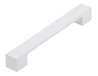 Afbeeldingen van Siro Meubelgreep metaal - boorafstand 160/192mm/L 205mm/H 25mm/B 25mm wit 